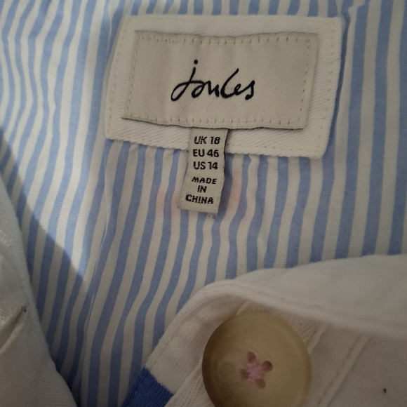 Joules saunton sweatshirt size 14 rainbow stripe top shirt - Picture 6 of 6